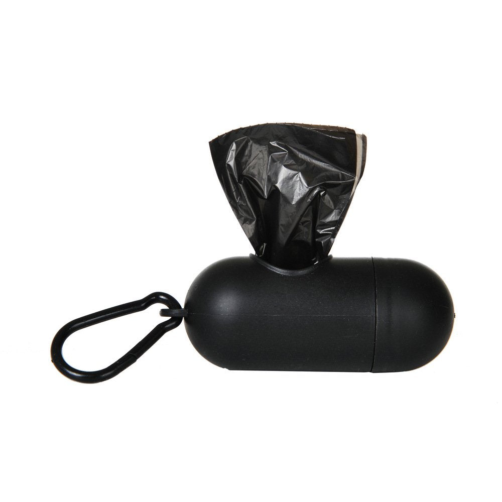 Dog Poop Bag Dispenser Waste Garbage Bags Carrier Holder With 1 Roll Bag