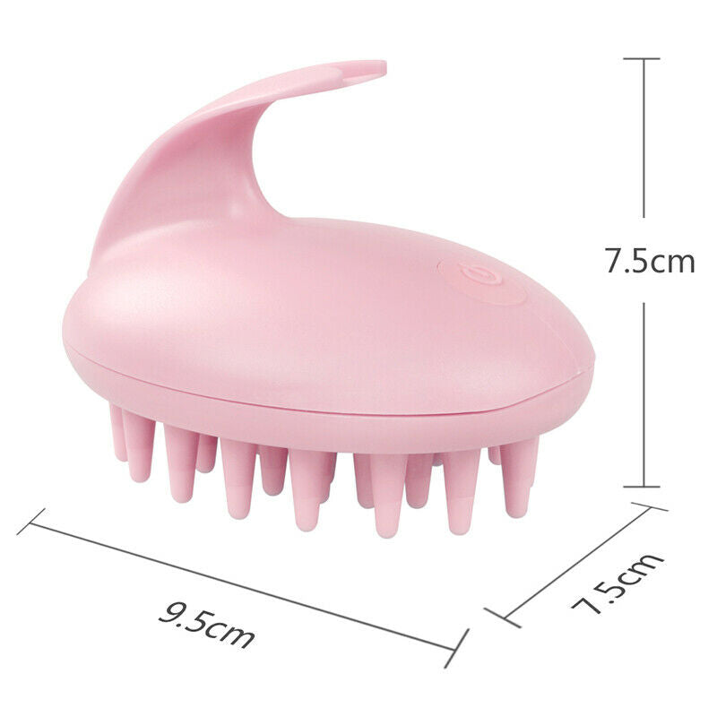 Electric Scalp Head Massager Hair Care Vibration Brush Shampoo Waterproof
