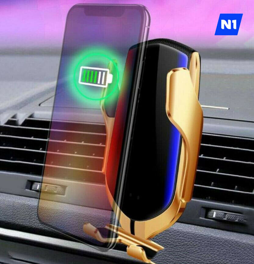 Wireless Car Charger Automatic Clamping Smart Sensor Car Air Vent Phone Wireless Charger Holder 10 W