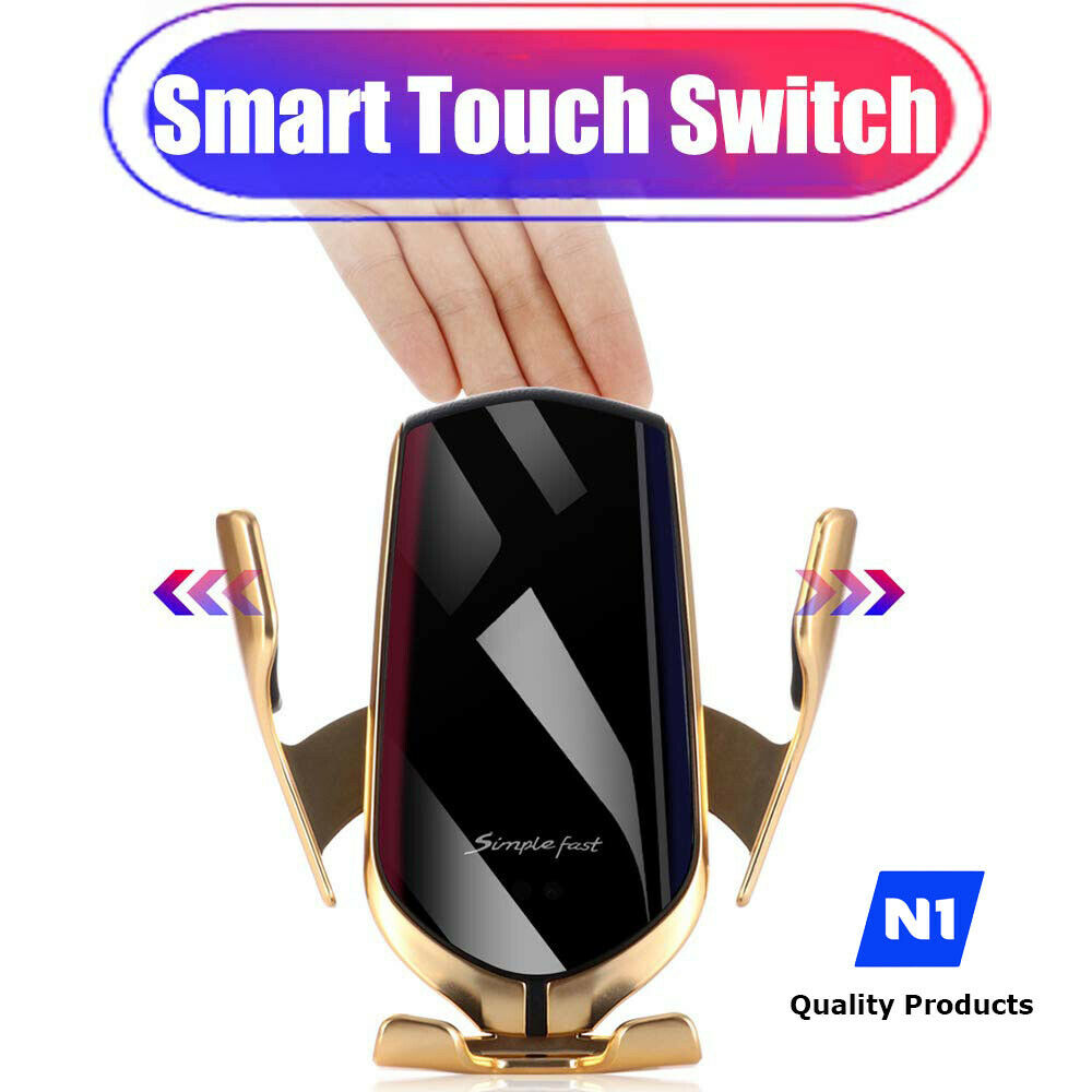 Wireless Car Charger Automatic Clamping Smart Sensor Car Air Vent Phone Wireless Charger Holder 10 W