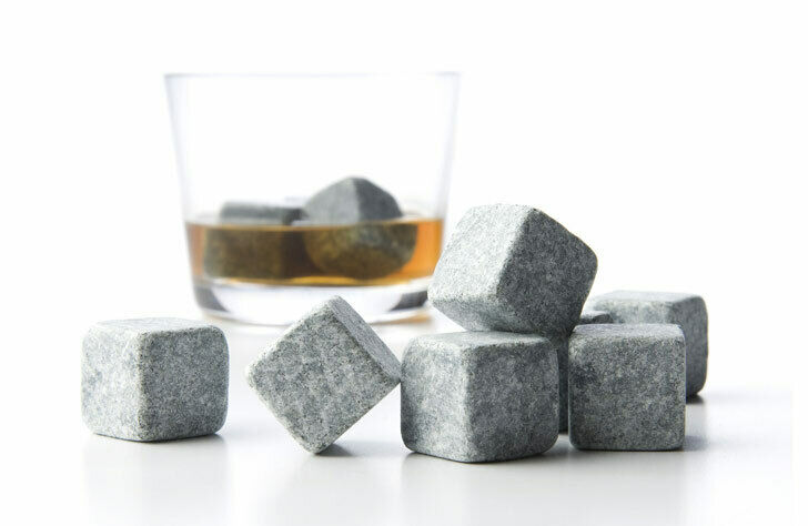 8pcs Whiskey Whisky Scotch Soapstone Cold Glacier Stone Ice Cubes Rocks w/ Bag