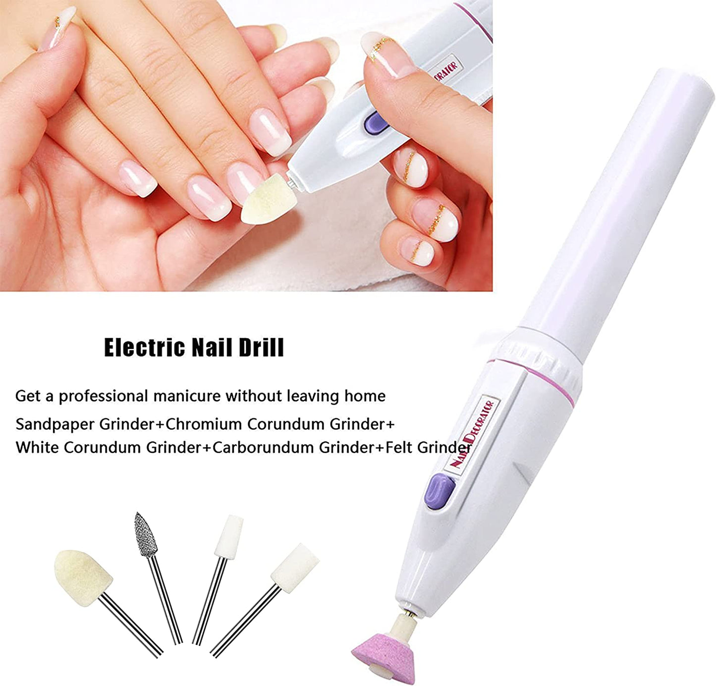 5 In 1 Manicure Pedicure Nail Drill Set Professional Electric Nail File Grinder Grooming Personal Manicure and Pedicure