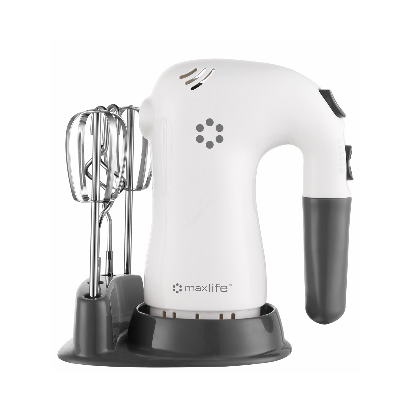 Max Life Hand Mixer ML-6623 with Convenient Beater Stand – 5-Speed Electric Mixer, Superior Power, Efficiency, and Style