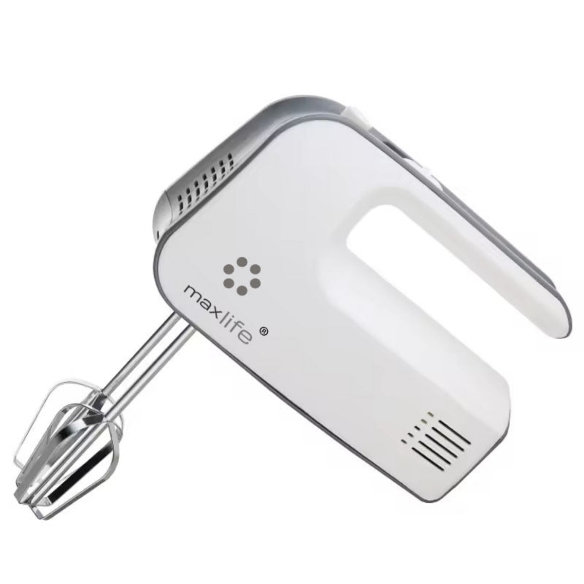 Max Life Hand Mixer ML-6617 with Snap-On Storage Case – 5-Speed Electric Mixer, Superior Power, Efficiency, and Style.