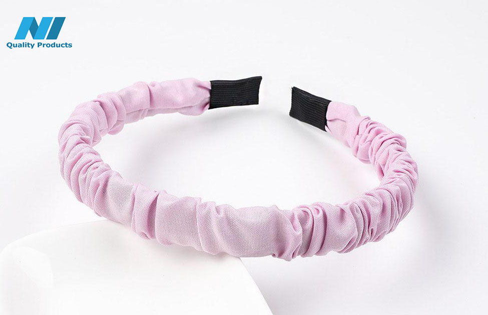 N1 Wrinkled Hairband Casual Design Women's Hair Hoop Headband, Hair Accessories