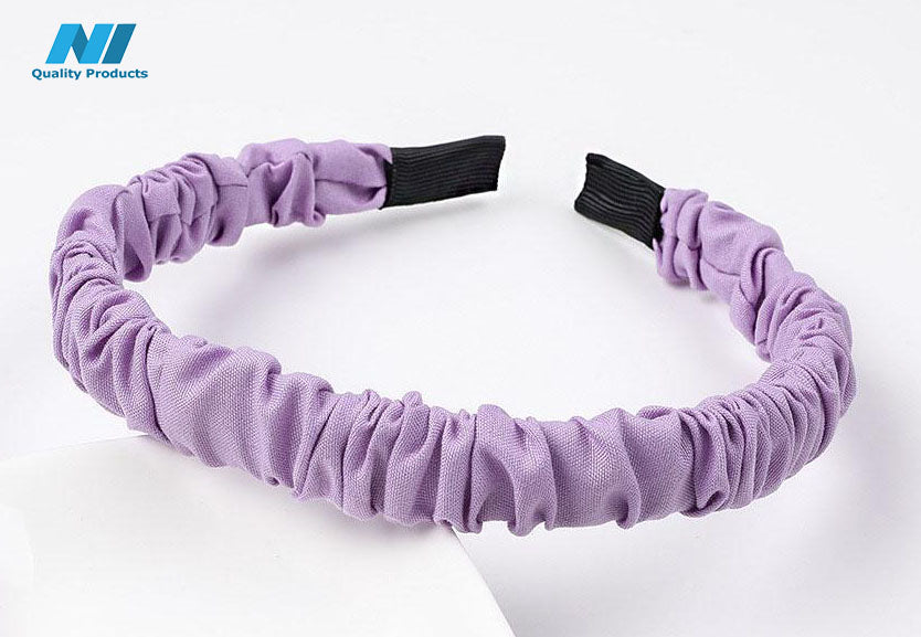 N1 Wrinkled Hairband Casual Design Women's Hair Hoop Headband, Hair Accessories