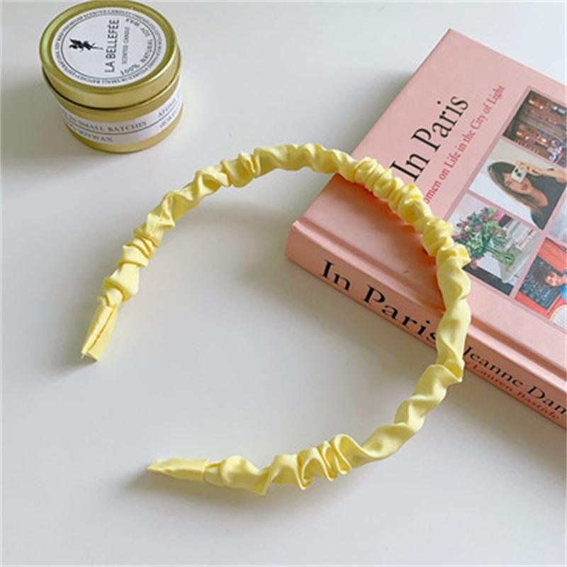 N1 Wrinkled Hairband Casual Design Women's Hair Hoop Headband, Hair Accessories