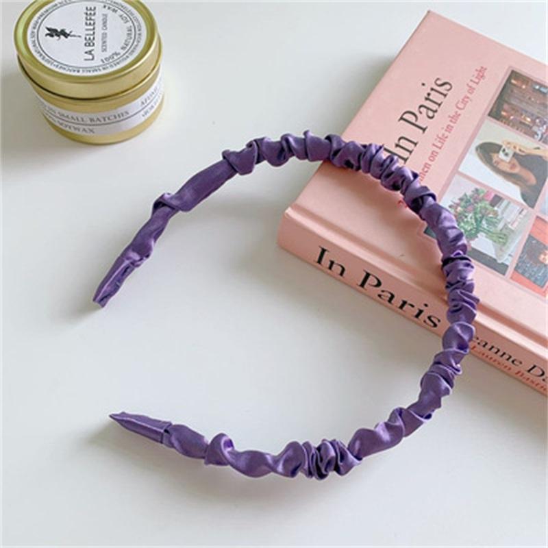 N1 Wrinkled Hairband Casual Design Women's Hair Hoop Headband, Hair Accessories
