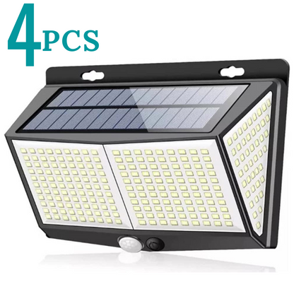 Solar Power 288 LED Lights PIR Motion Sensor Outdoor Security Lamp Wall