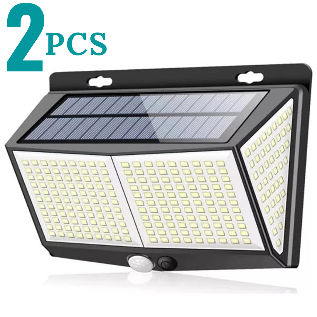 Solar Power 288 LED Lights PIR Motion Sensor Outdoor Security Lamp Wall