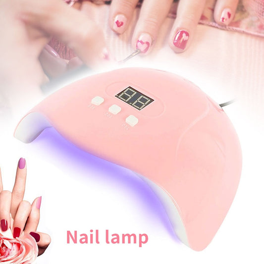 54W 18LED Smart Infrared Sensor UV Sunlight Nail Dryer Lamp Gel Polish Curing Timing Manicure Machine USB 3 Timers