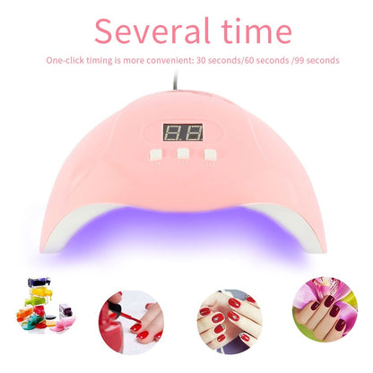 54W 18LED Smart Infrared Sensor UV Sunlight Nail Dryer Lamp Gel Polish Curing Timing Manicure Machine USB 3 Timers