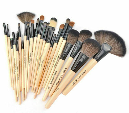 24pcs Makeup BRUSHES Kit Set for Powder Foundation, Eye shadow Eyeliner Lip Brush