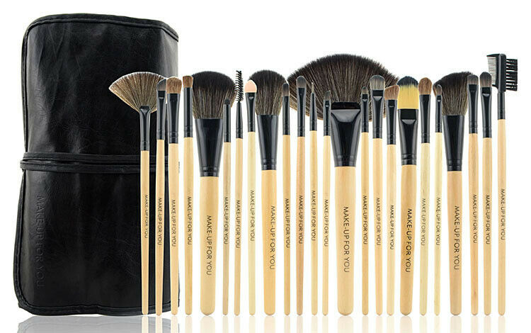 24pcs Makeup BRUSHES Kit Set for Powder Foundation, Eye shadow Eyeliner Lip Brush