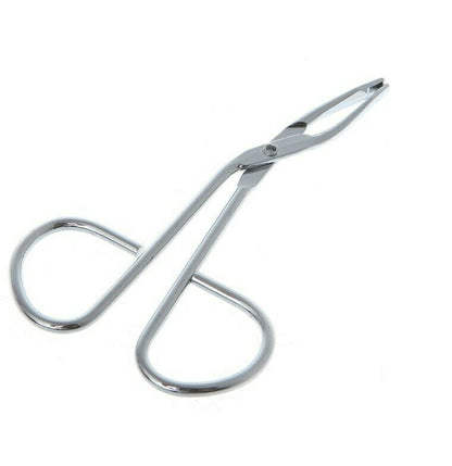 N1 Stainless Steel Elbow Eyebrow Pliers Clip Scissors Tweezers Slant Tip Straight Pointed, Salon Quality. Professional Eyebrow Plucking Makeup Beauty Tools