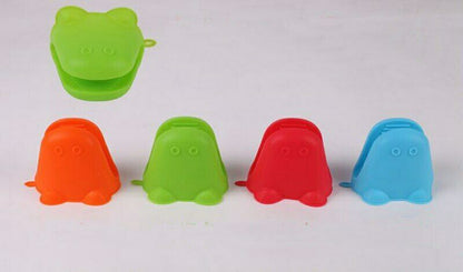 Silicone Oven Gloves Heat Resistant Mini Mitt Pot Holder Dog Head Shaped