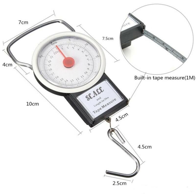 Hanging Scale, Portable Handheld Baggage Scale, 75 Pounds