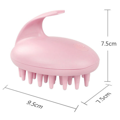 Electric  Scalp Head Massager Hair Care Vibration Brush Shampoo Waterproof