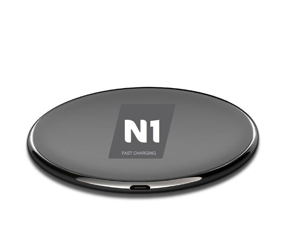 N1 Fast Qi Wireless Charging Pad 2.0 A 10W, Universal Fast Charging Pad for iPhone X, Galaxy S8,S9,S10 - NG930