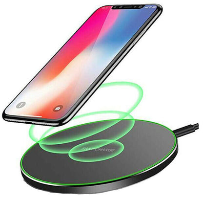 N1 Fast Qi Wireless Charging Pad 2.0 Amp 10W, Universal Fast Wireless Charging Pad for iPhone X, Galaxy S8,S9,S10