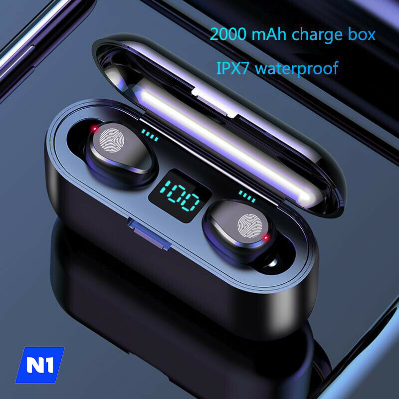 N1 Bluetooth 5.0 Headset Wireless Earphones Mini Earbuds Stereo Headphones IPX6