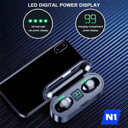 N1 Wireless Bluetooth 5.0 Headset Earphones Twins Earbuds Stereo Headphones