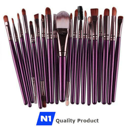 Makeup Brushes Kit 24 Pcs Premium Cosmetic Set for Powder Foundation, Eyeshadow, Eyeliner, Lip Brush, Blending Blush Concealer