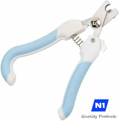 N1- Nail Clippers and Trimmer - with Quick Safety Guard to Avoid Over-Cutting Toenail - Grooming Razor Sharp Blades for Small Medium Large Breeds