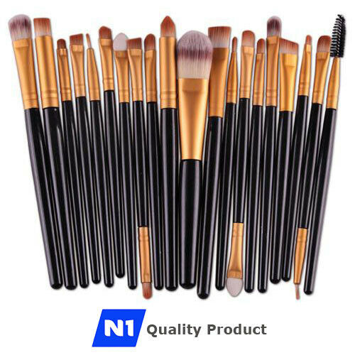 Makeup Brushes Kit 24 Pcs Premium Cosmetic Set for Powder Foundation, Eyeshadow, Eyeliner, Lip Brush, Blending Blush Concealer