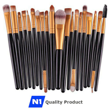 Makeup Brushes Kit 24 Pcs Premium Cosmetic Set for Powder Foundation, Eyeshadow, Eyeliner, Lip Brush, Blending Blush Concealer