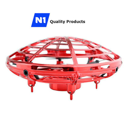 N1 UFO Drone RC Infrared Sensor Induction Aircraft Quadcopter Flying Toy 360°