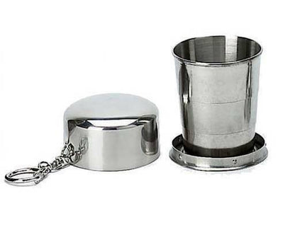 N1 Collapsing Cup, Stainless Steel Folding Cup, for Travel, Portable Retractable Telescopic Collapsible