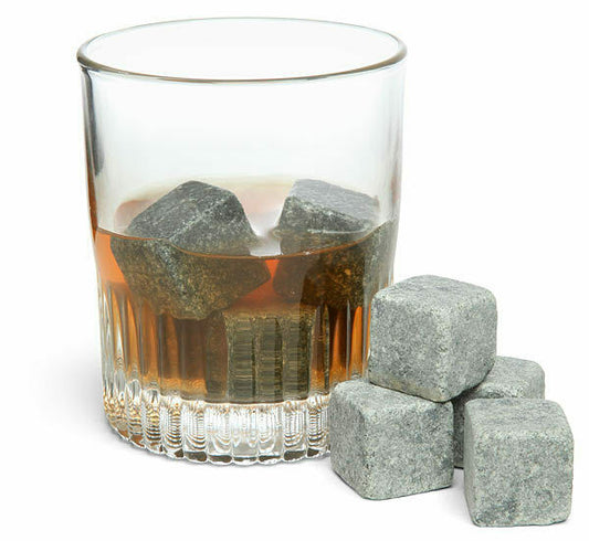 8pcs Whiskey Whisky Scotch Soapstone Cold Glacier Stone Ice Cubes Rocks w/ Bag