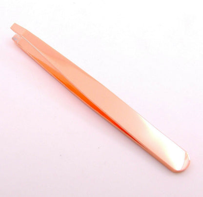 Stainless Steel Slant Tip Tweezer Precision Eyebrow Hair Remover make up Tools