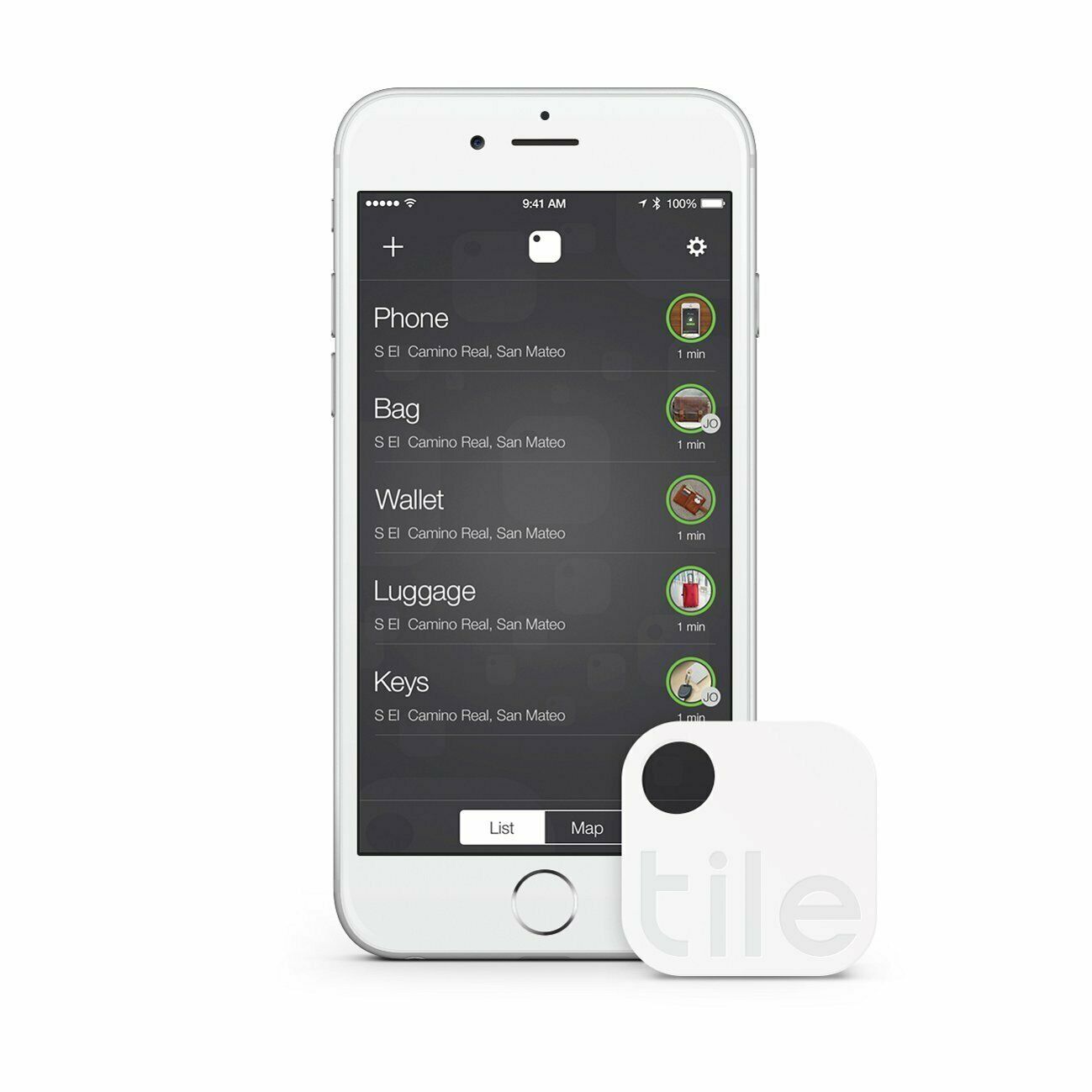 Tile (Gen 2) - GPS Bluetooth Phone Finder. Key Finder. Item Finder