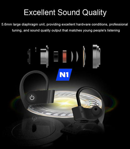 N1 Wireless Sport Earbuds Bluetooth 5.0 Headphones & Power PRO Charging Cable