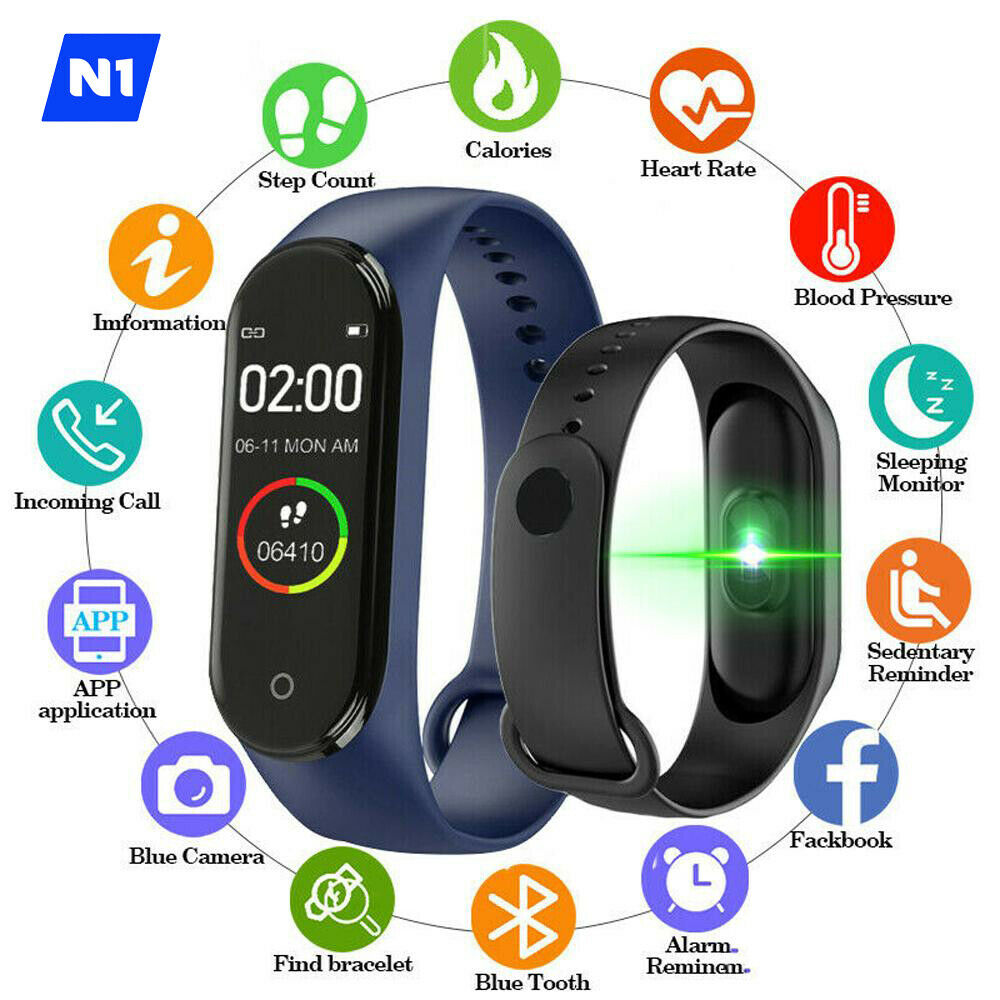 N1 Smart Watch Band Heart Rate Blood Pressure Monitor Tracker Fitness Wristband