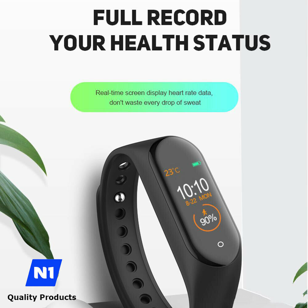 N1 Smart Watch Band Heart Rate Blood Pressure Monitor Tracker Fitness Wristband