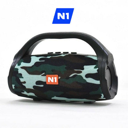 N1 - Portable Waterproof Bluetooth V4.2 Wireless Stereo Speaker, Outdoor USB/TF/AUX MP3 + FM Radio