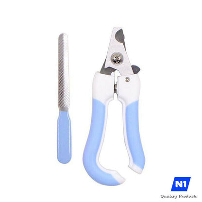 N1- Nail Clippers and Trimmer - with Quick Safety Guard to Avoid Over-Cutting Toenail - Grooming Razor Sharp Blades for Small Medium Large Breeds