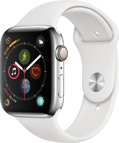 Apple Watch Series 4 (GPS) 44mm / 40mm Space Gray 16GB Aluminum Case with Black Sport Band - WiFi GPS