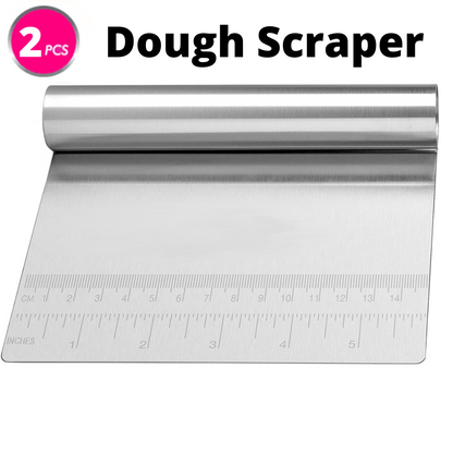 Pizza Dough Scraper Cutter Pastry Cake Stainless Steel Divider Dough Knife