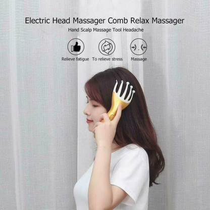 Electric Five Finger claw Steel Ball Head Massager Scratcher Neck Massage Scalp Relax Calm Stress Relief