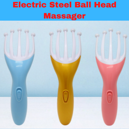 Electric Five Finger claw Steel Ball Head Massager Scratcher Neck Massage Scalp Relax Calm Stress Relief