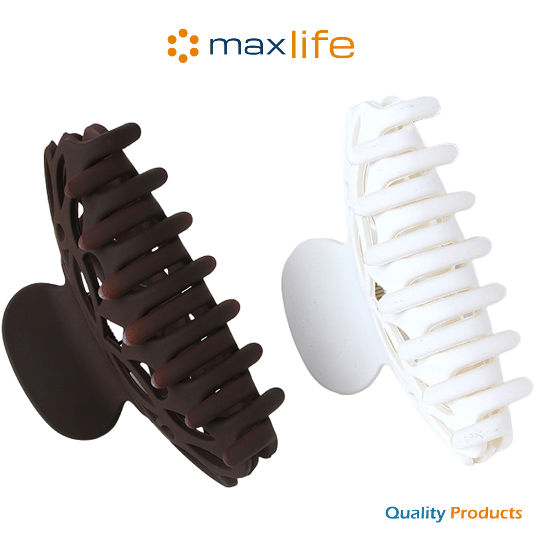 Max Life Large Hair Claw Clips for Women, Thin Thick Hair, Strong Hold 4 Inch Nonslip Hair Clips