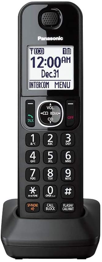 Panasonic KX-TGFA30B Extra Cordless Phone Handset for KX-TGF340/50/70/80 in Black