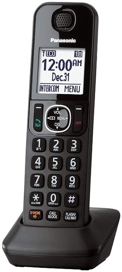 Panasonic KX-TGFA30B Extra Cordless Phone Handset for KX-TGF340/50/70/80 in Black