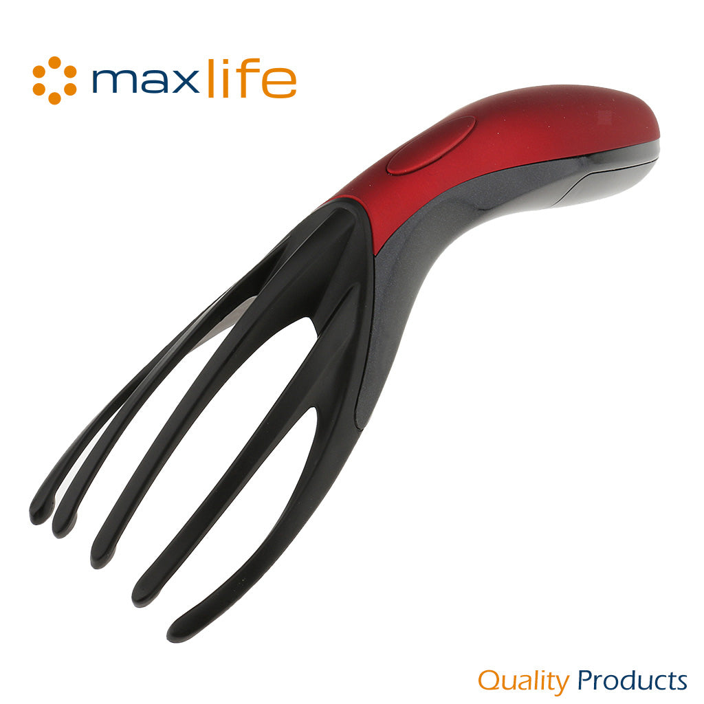 Max Life - Electric Head Massager, Neck Massage, Octopus Shape Vibration Scalp Massage Tool for Stress Release, Relaxation, Spa Therapy Healing