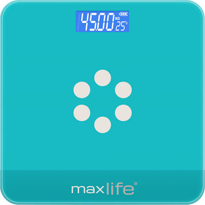 Max Life Digital Body Weight Scale - Step-On Technology, High Accuracy Bathroom Scale for Weight, Multiple Sizes and Colors 400lb