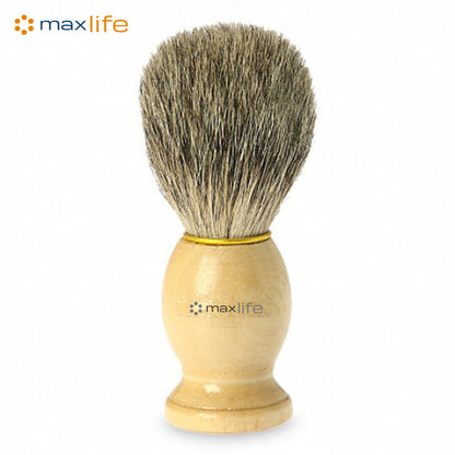 Max Life Shaving Brush Perfect Shave Barber Hard Wooden Handle Soft Badger Hair Feel